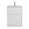 База под раковину напольная BelBagno KRAFT39-700/390-2C-PIA-BO Bianco Opaco