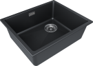 Мойка LUMI 55UNI-SKEW, IT-GRANIT, LU55SK-AN, антрацит, 555х440, Paulmark