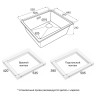 Мойка LUMI 55UNI-SKEW, IT-GRANIT, LU55SK-AN, антрацит, 555х440, Paulmark