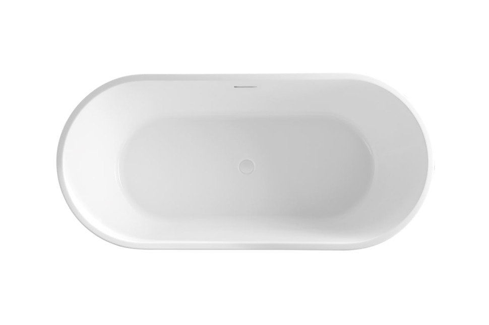 Ванна акриловая Vincea VBT-4291-1700, 1700*800*580, цвет белый, щелевой перелив