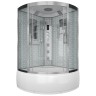 Душевая кабина Niagara Luxe NG-7744W (120x120х215) высокий поддон(50см),дверь раздвижная,стенки серебро,4 места