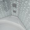 Душевая кабина Niagara Luxe NG-7744W (120x120х215) высокий поддон(50см),дверь раздвижная,стенки серебро,4 места