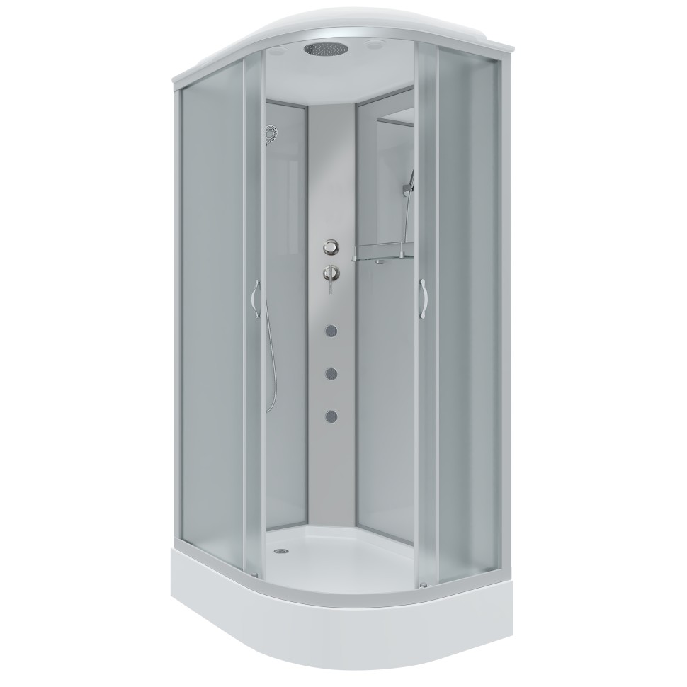 Душевая кабина Niagara Classic NG-3312-14LG (120х80х215) низкий поддон(13см),стекло матовое,3 места