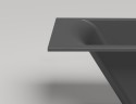 Ванна встраиваемая CASCATA 170x75  покраска по RAL полностью S-Sense Матовое