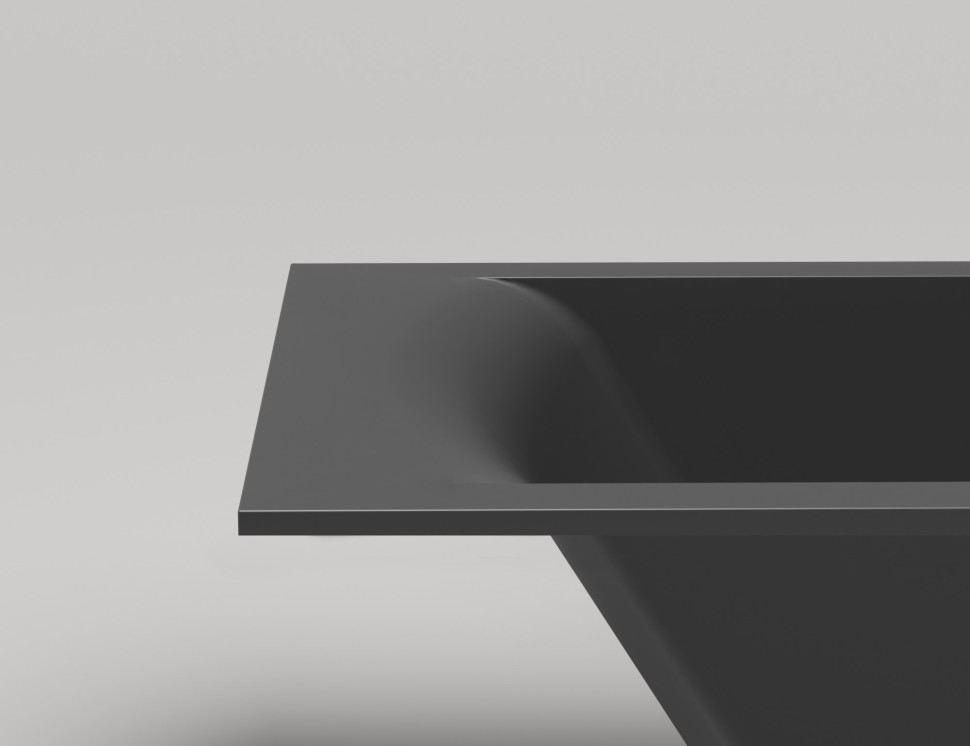 Ванна встраиваемая CASCATA 170x75  покраска по RAL полностью S-Sense Матовое