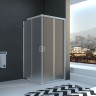 Душевой угол Veconi Rovigo RV-22, 900x900x1950, хром, стекло pear