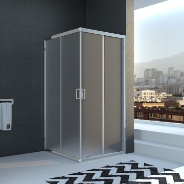 Душевой угол Veconi Rovigo RV-22, 900x900x1950, хром, стекло pear