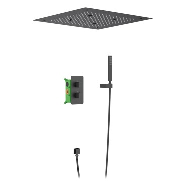 Душевая система встроенная с термостатом Timo Petruma SX-5029/03SM черный