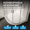 Душевой поддон ABBER AD3A090 90х90 четверть круга, акриловый, белый