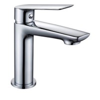 Смеситель для раковины Demm SLEEK, однорычажный, с донным клапаном, хром  