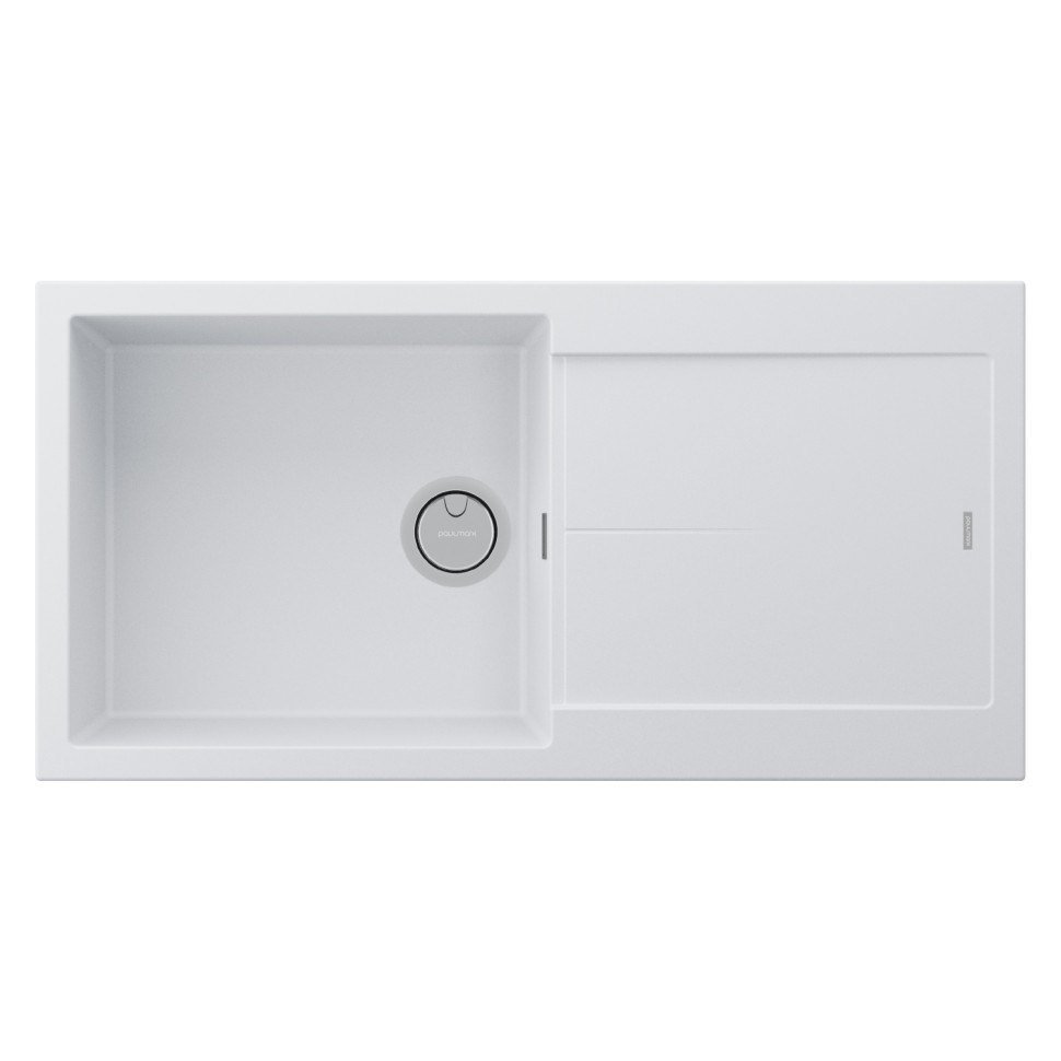 Мойка EXTENSIO 99, ACRYSTONE, PM989950-WH, WHITE, 990х500 мм, Paulmark
