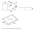 Мойка EXTENSIO 99, ACRYSTONE, PM989950-WH, WHITE, 990х500 мм, Paulmark