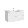 Тумба подвесная SANCOS Snob T 890х445х500, c двумя ящиками оснащенными доводчиками, Bianco, арт.SNT90W