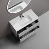 Тумба подвесная SANCOS Snob T 890х445х500, c двумя ящиками оснащенными доводчиками, Bianco, арт.SNT90W