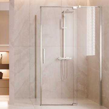 Душевой уголок Экстенза (Extenza) VSR-4EX901010CL, 900/1000*1000, хром, стекло прозрачное