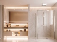 Душевой уголок Экстенза (Extenza) VSR-4EX901010CL, 900/1000*1000, хром, стекло прозрачное