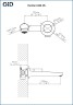 Настенный смеситель GID Panther L066-CH-NS хром