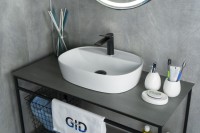 Раковина Gid N9045 51166 накладная белая 50x38x12