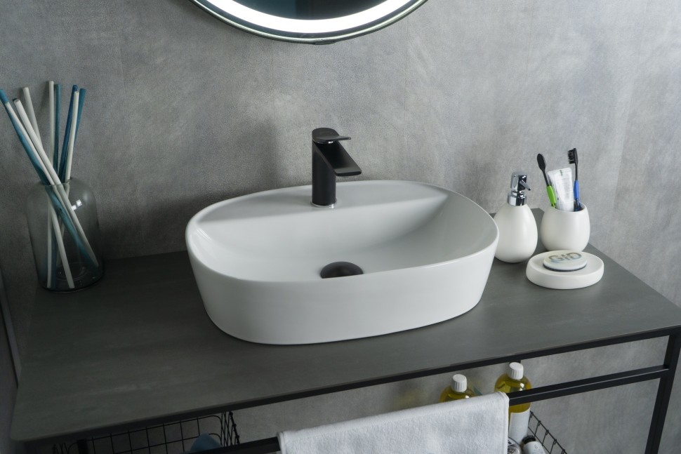 Раковина Gid N9045 51166 накладная белая 50x38x12