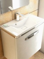 Раковина для ванной 75 см, Uperwood Elen, с декоративной накладкой для слива