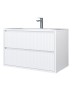 Тумба под раковину для ванной Uperwood Next Premium подвесная, 80 см, белая, 2 ящика