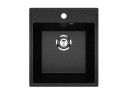 Кухонная мойка из искусственного камня Uperwood ECON UPD-404-004, прямоугольная, черная матовая