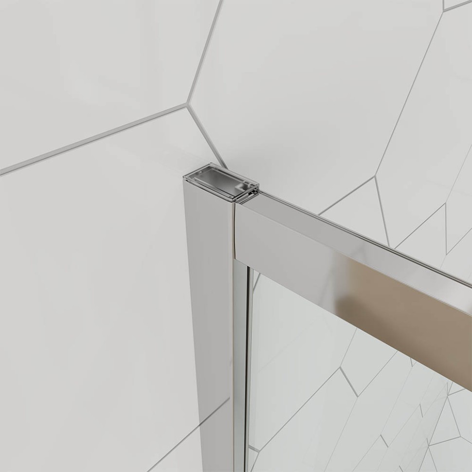 Душевой угол Veconi Ottimo P10 CH, 800x800x1900, хром, стекло матовое