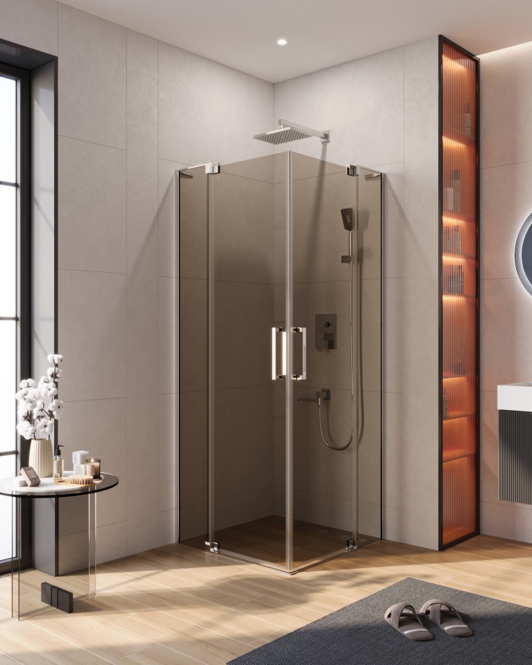 Душевой уголок CEZARES SLIDER-A-2-70/80-BR-Cr