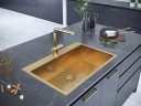 Смеситель для кухни Dosse, брашированное золото, Do214418-BG, Paulmark