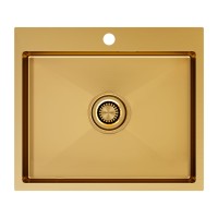 Мойка нерж. сталь AISI304 VELTEN 59, PM805951-BG, брашированное золото, 590х510мм, Starke-Paulmark