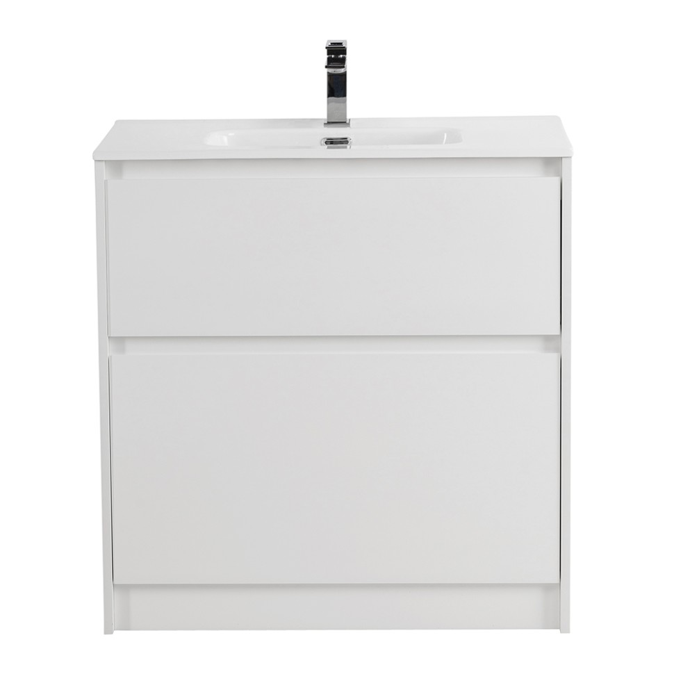 База под раковину напольная BelBagno KRAFT39-800/390-2C-PIA-BO Bianco Opaco