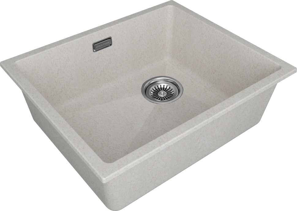 Мойка LUMI 55UNI-SKEW, IT-GRANIT, LU55SK-BE, бежевый, 555х440, Paulmark