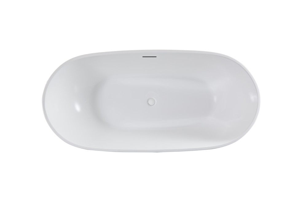 Ванна акриловая Vincea VBT-408-1800MW, 1800*815*580, цвет белый матовый, щелевой перелив