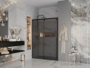Дверь в нишу Ambassador Intense 110022205IBB (160х200) черный,стекло тонированное,раздвижная,1 место