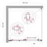 Душевой уголок BelBagno LUCE-A-1-100/100-C-Cr