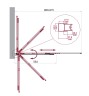 Душевая шторка на ванну BelBagno LUCE-VF-11-90/145-P-Cr