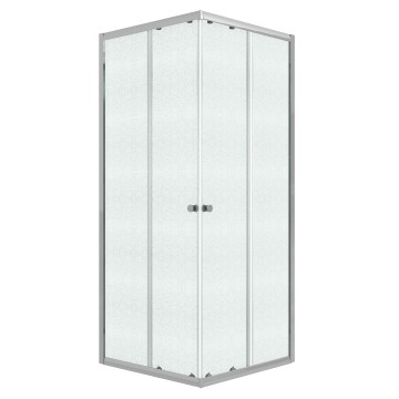 Душевое ограждение Niagara Eco NG-1009-14QMT (90х90х190) квадрат,раздвижное,хром,стекло матовое,1 место
