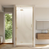 Душевая дверь Veconi Vianno VN-73RG/R, 900x1950, золото, стекло дождь