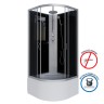 Душевая кабина Niagara Classic NG-2507-14BKT (80х80х210) высокий поддон(40см),стекло тонированное,4 места