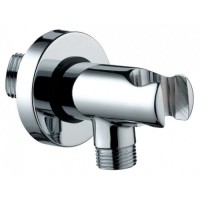 Держатель для ручного душа со шланговым подсоединением BOSSINI Accessories C12000.030 c круглой розеткой, хром  