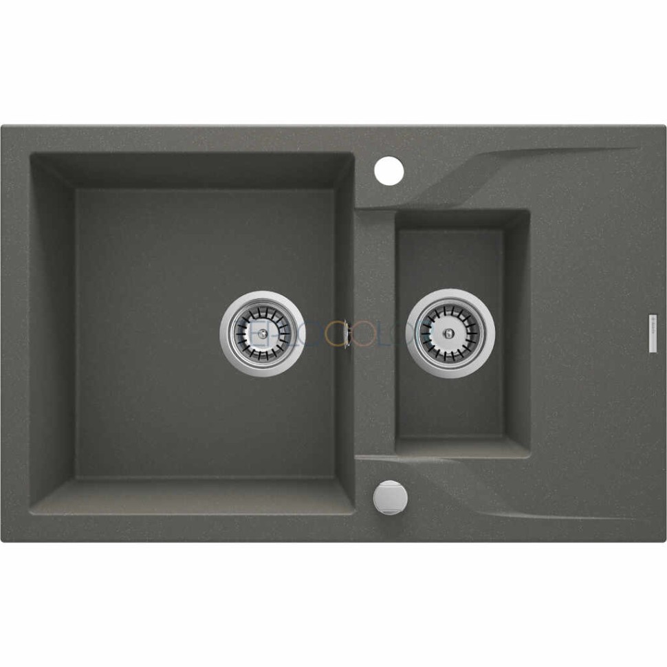 Гранитная мойка, 1.5-чаши с осушкой