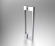 Душевая дверь Alpha VDS-3AL110MT, 1100, хром, стекло текстурное