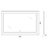 Зеркало BelBagno SPC-KRAFT-1085-685-TCH-WARM