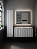 Тумба под раковину для ванной Uperwood Next Premium подвесная, 100 см, белая, 1 ящик