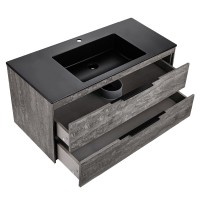 База под раковину Chiara 2D 1000 подвесная, 2 выкатных ящика soft-close, G.Stone
