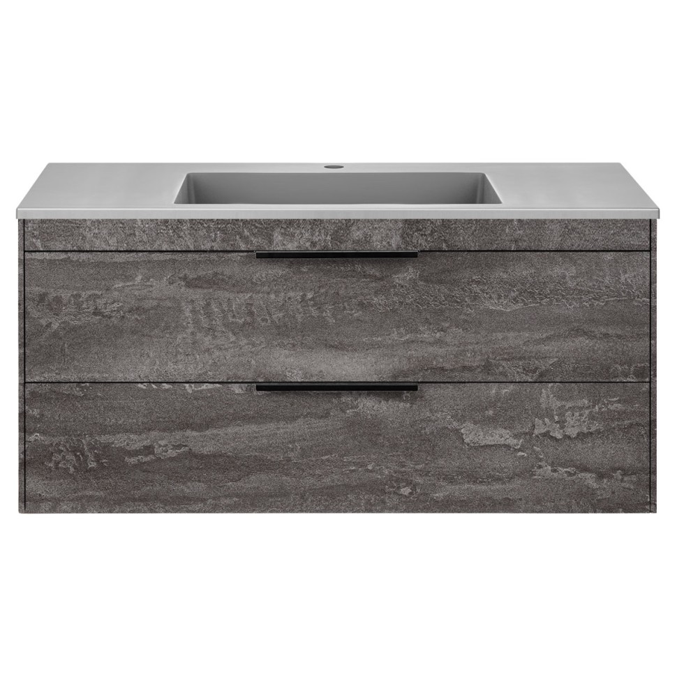 База под раковину Chiara 2D 1000 подвесная, 2 выкатных ящика soft-close, G.Stone