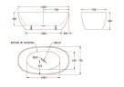 Акриловая ванна без перелива BELBAGNO BB81-1500-W0