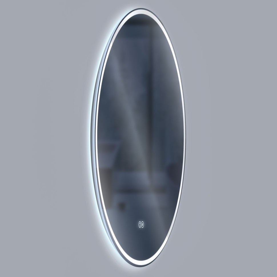 Зеркало LED VLM-3DE800-2 800x800 c сенсорным выключателем и диммером, антизапотевание