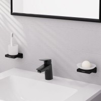Смеситель Hansgrohe Logis для раковины, 1 отверстие, с донным клапаном Рush-Ореn, цвет: черный матовый 71077670