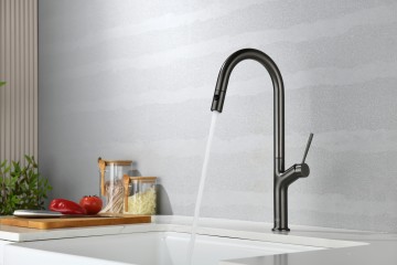 Смеситель для кухни AQUAme Cucina с выдвижным изливом AQM9905GM